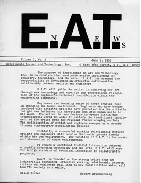 second newsletter E.A.T.